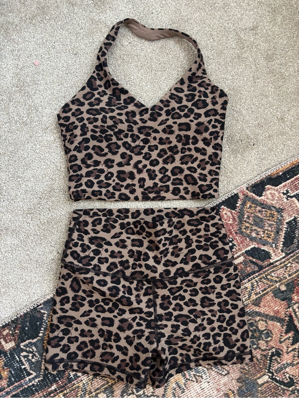 YPB Abercrombie Leopard Print Set XS/S